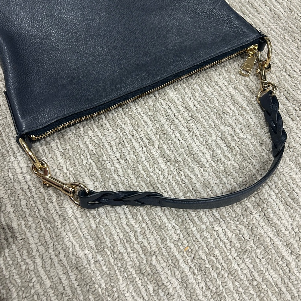 Coach Pebbled Leather Shoulder Bag with Braided Strap - Picture 9 of 9